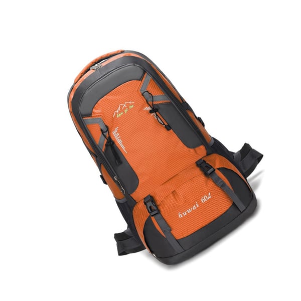 60L rygsæk til bjergbestigning og vandreture Orange
