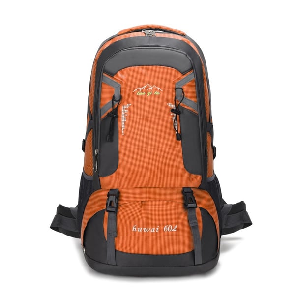 60L rygsæk til bjergbestigning og vandreture Orange