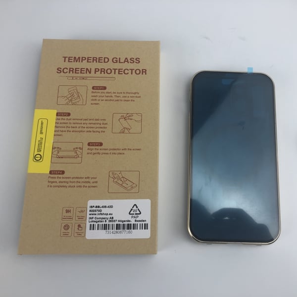 Magnetisk deksel med personvern for iPhone Champagne iPhone 15