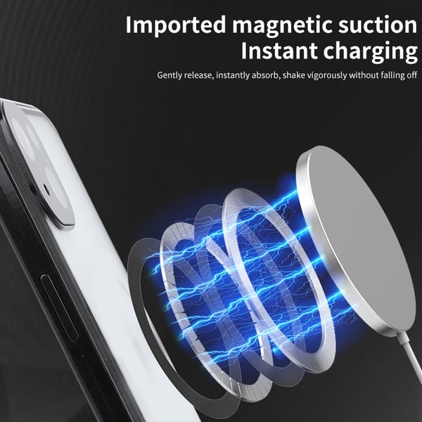 Gjennomsiktig magnetdeksel med stativ for iPhone Black iPhone 14