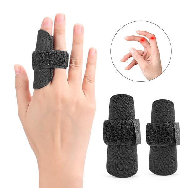 Justerbare Finger Splint Brace Fingerbeskyttere L