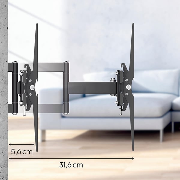 TV Veggfeste Full Motion VESA opp til 200x200 48" Svart