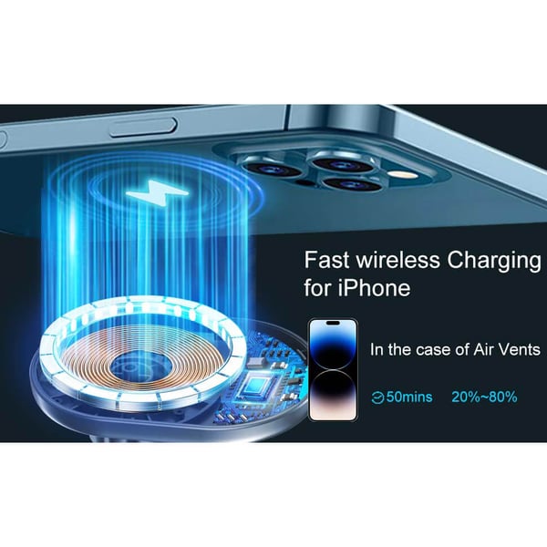 MagSerie Mobilholder Ventilasjon MagSafe Charge 15W Trådløs