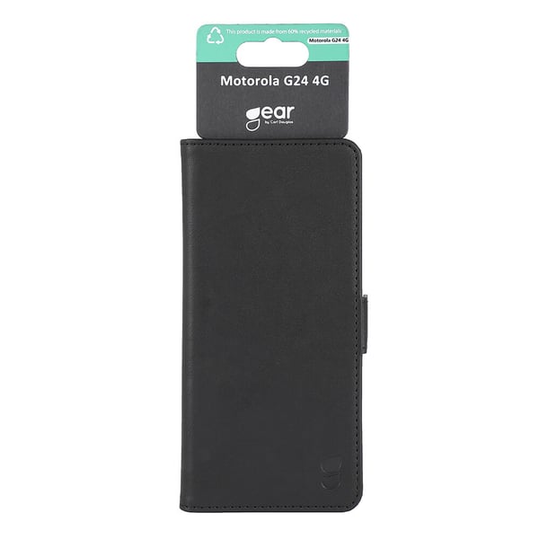Wallet 3 kortpladser Sort - Motorola G24 4G