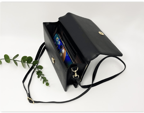 Single Skulder Crossbody-taske til kvinder Black