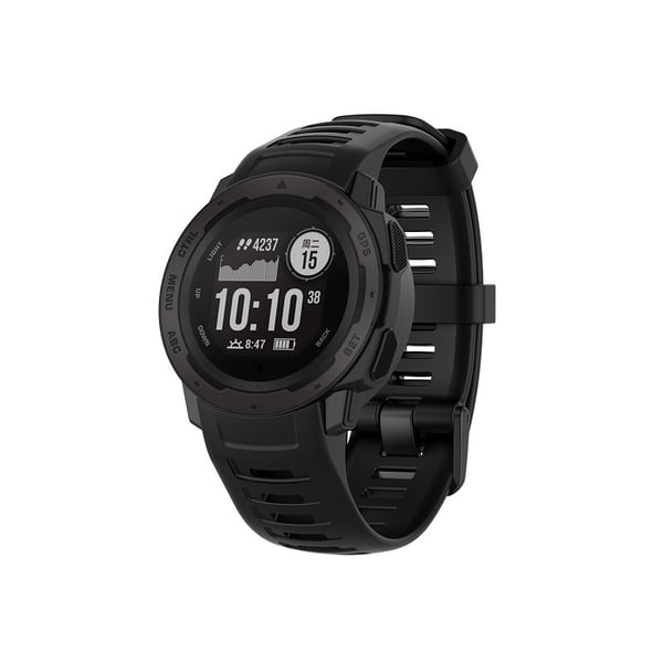 Garmin Instinct 2 silikonikellon ranneke Black