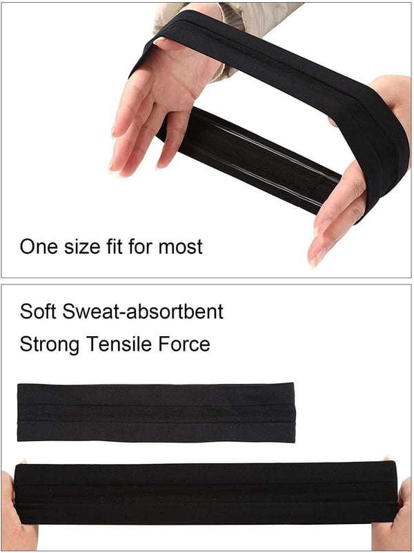 Svedbånd Sports pandebånd DarkGrey