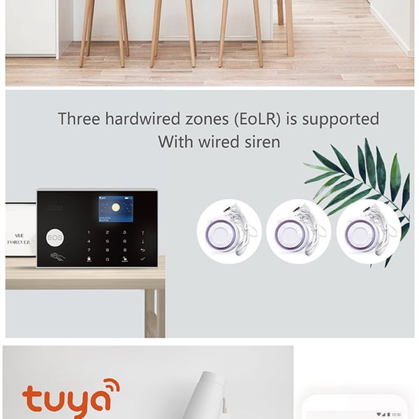Tuya Wireless WiFi+GSM Alarmsystem