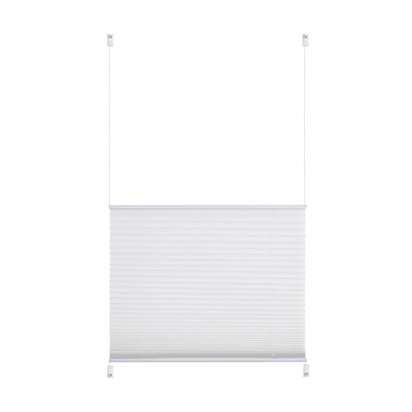 Plisseret foldegardin i polyester Beige L