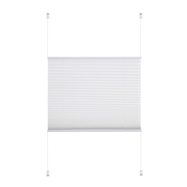 Plisseret foldegardin i polyester Beige L