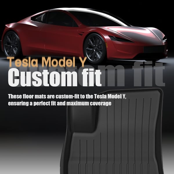 Matter til gulv og bagasjerom i Tesla Model Y  2017 to 2024