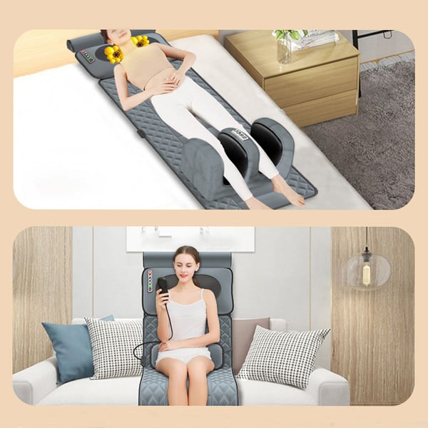 Massagemåtte med varmepuder til helkropsmassage