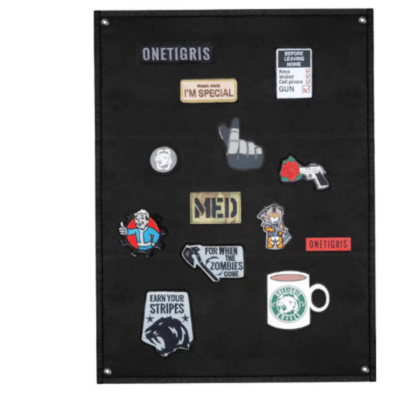Tactical Patch Display Panel Holder Board Wall Organizer M