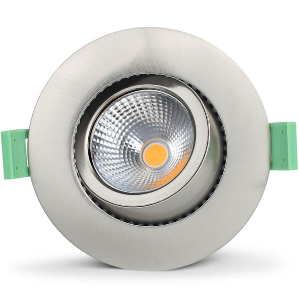 Lisa Dæmpbar forsænket downlight 3000K 600lm IP65 1-pak Børstet stål