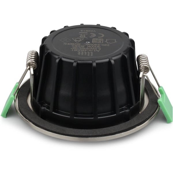 Lisa Dimbar innfelt downlight 3000K 600lm IP65 1-pakk Børstet stål
