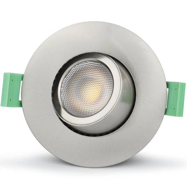 Sanna Dæmpbar Indbygget downlight 3000K/4000K 520lm IP65 1-pak Børstet stål Sanna Dæmpbar Indbygget downlight 3000K/4000K 520lm IP65 1-pak Børstet stål