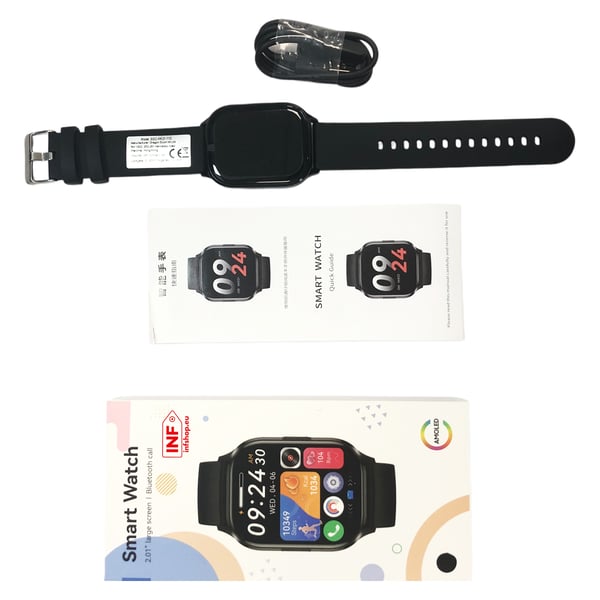 Smartwatch Vandtæt Bluetooth Smartwatch Black