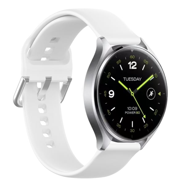 20 mm silikone armbånd til Garmin/Vivomore White