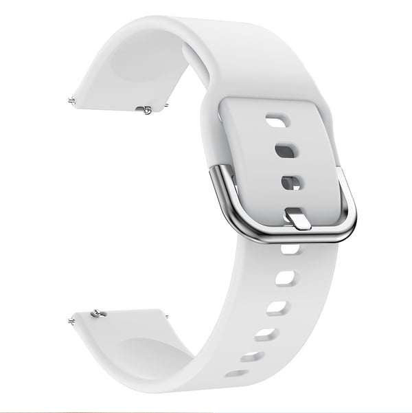 20 mm silikone armbånd til Garmin/Vivomore White