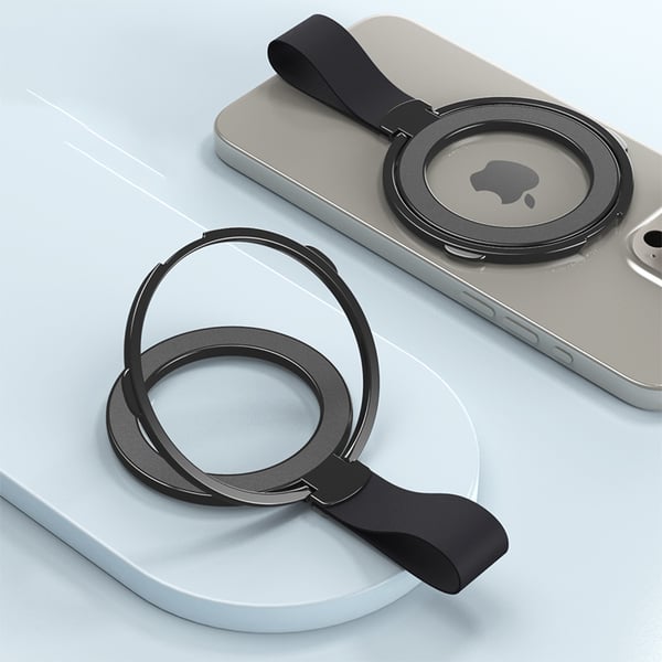 Magnetisk telefonringholder for iPhone 12/13/14/15 Black