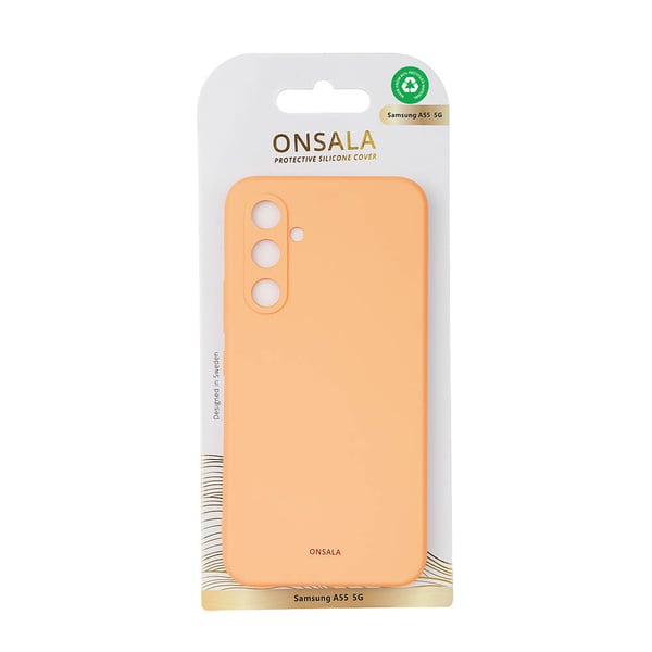 Mobildeksel med Silikonfølelse Aprikos - Samsung A55 5G