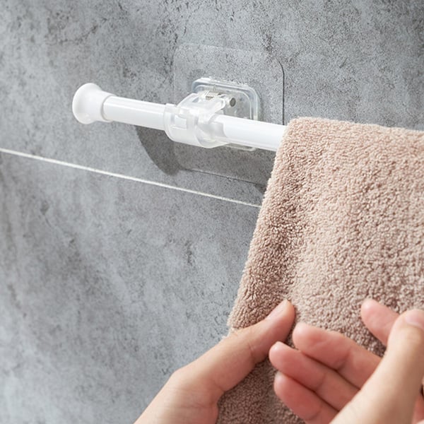 Selvklebende holder for gardinstang 2-pakning