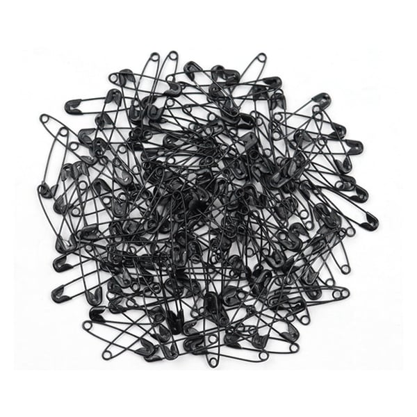 22 mm sikkerhetsnåler, 1000-pakning Black