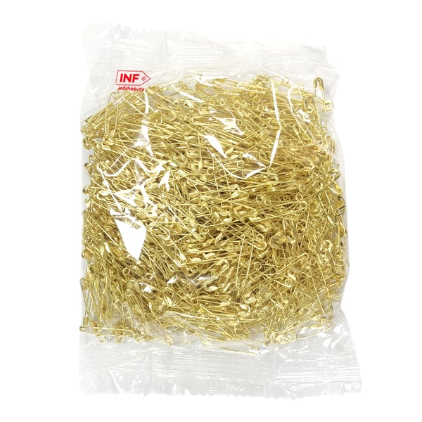22 mm sikkerhetsnåler, 1000-pakning Gold