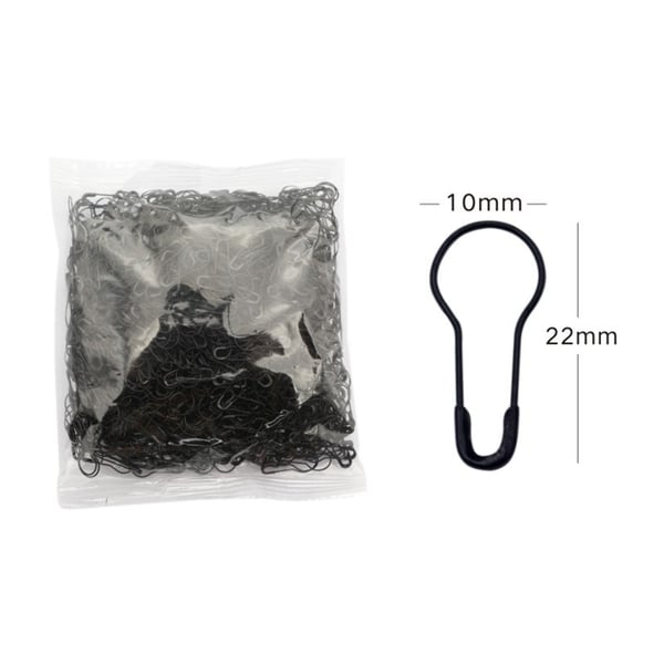 Hakaneulat - 22 mm, 1000 kpl Black