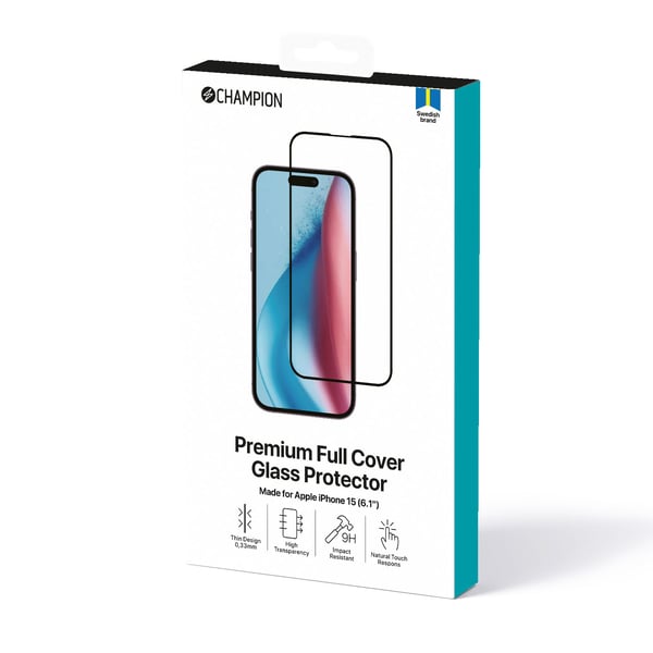 Skærmbeskytter iPhone 16 / 15 Sort