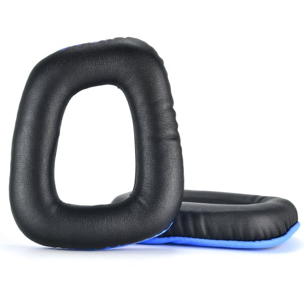 PU-øreputer til Logitech G35 G930 G430 F450 G331 G231 G431 G432 Black+Blue