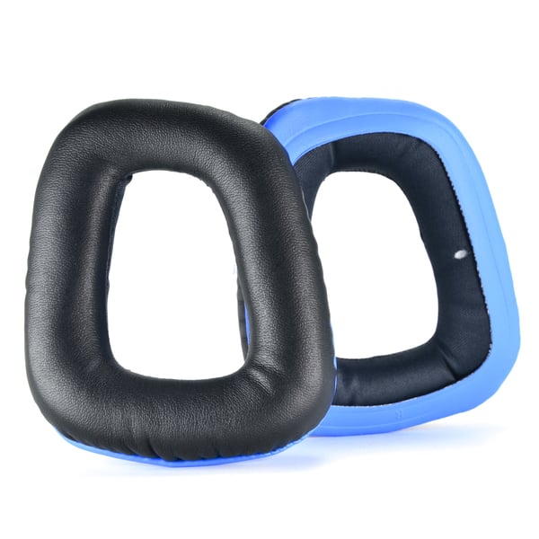 PU-øreputer til Logitech G35 G930 G430 F450 G331 G231 G431 G432 Black+Blue