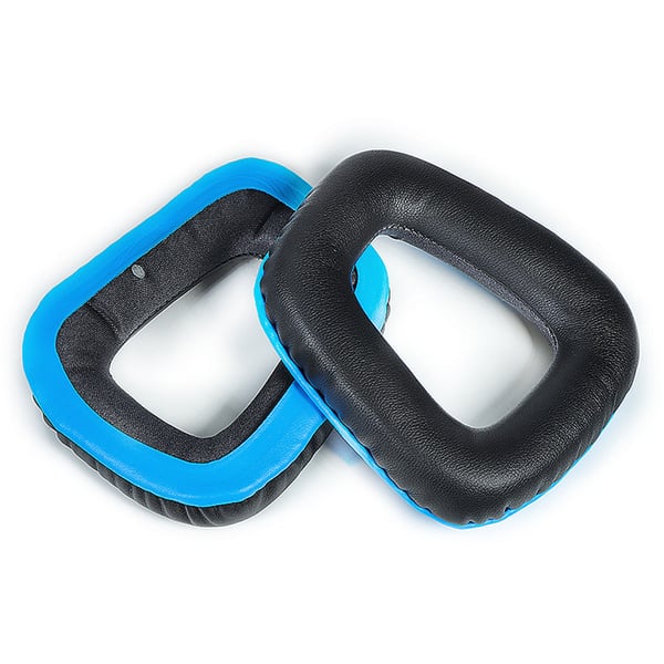 PU-øreputer til Logitech G35 G930 G430 F450 G331 G231 G431 G432 Black+Blue