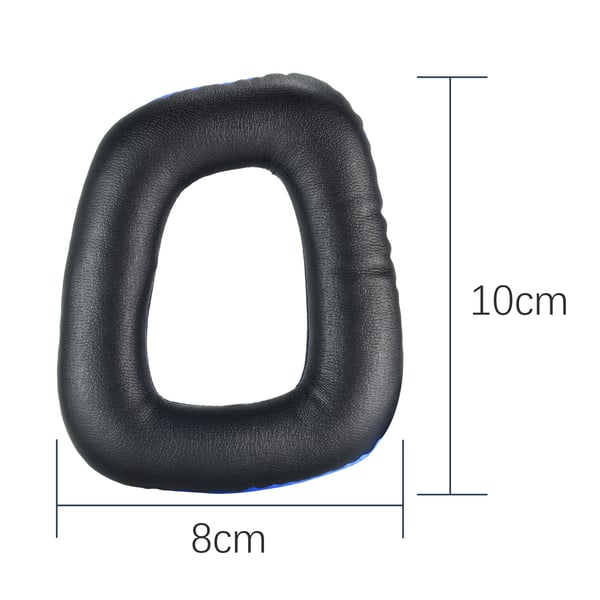 PU-øreputer til Logitech G35 G930 G430 F450 G331 G231 G431 G432 Black+Blue