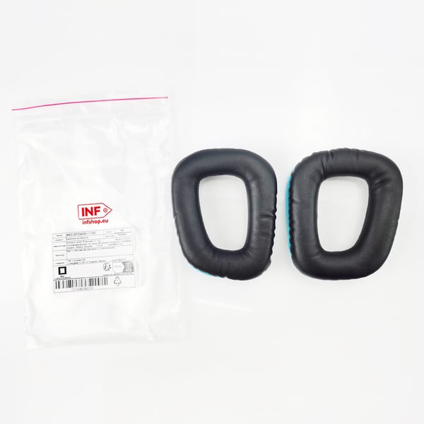 PU-øreputer til Logitech G35 G930 G430 F450 G331 G231 G431 G432 Black+Blue