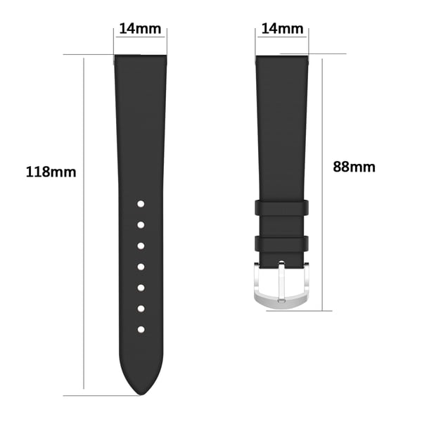Läderarmband till Garmin Lily 2 Black
