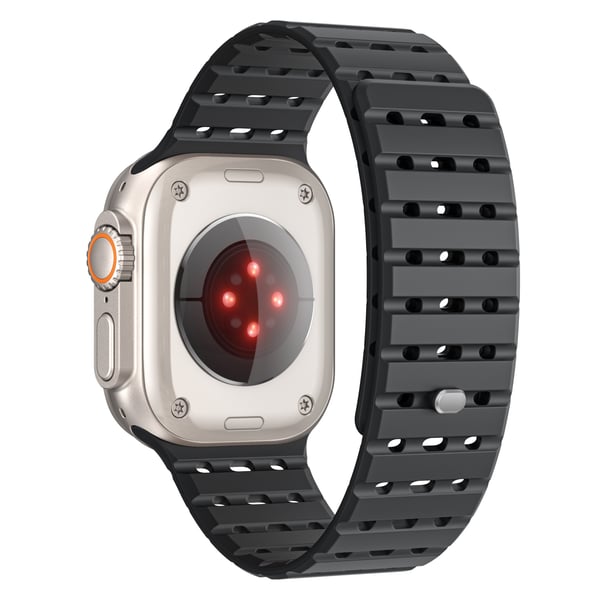 Klokkerem til Apple Watch-serien 1–9, 42/44/45 mm Black