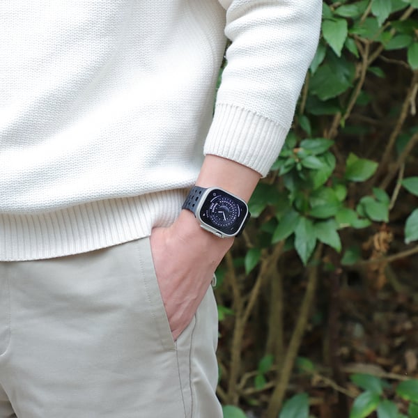 Klokkerem til Apple Watch-serien 1–9, 42/44/45 mm Black
