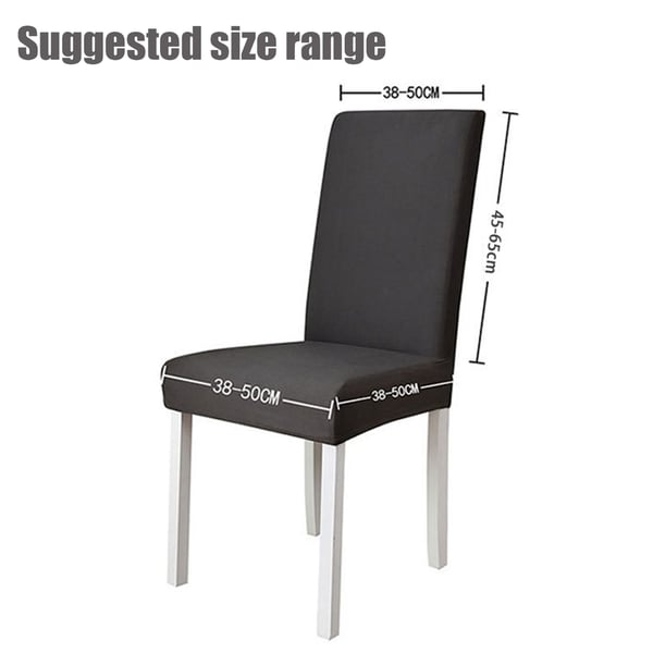 Enfärgat Stolsöverdrag Black
