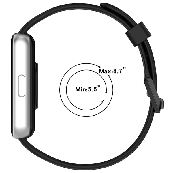 Klokkereim for Samsung Galaxy fit3 SM-R390 Black