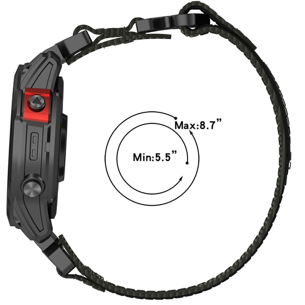 Garmin 20 mm nylon klokkerem Grey