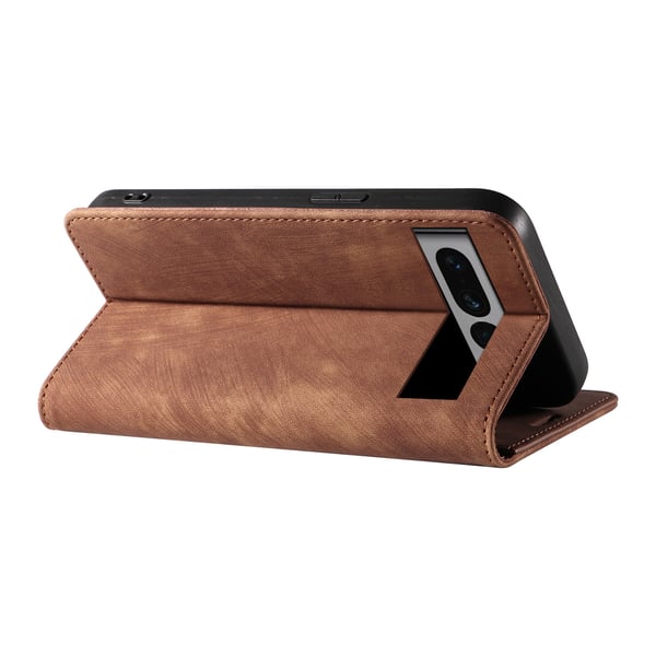 Magneettinen nahkakotelo Google Pixel 8 Prolle Brown