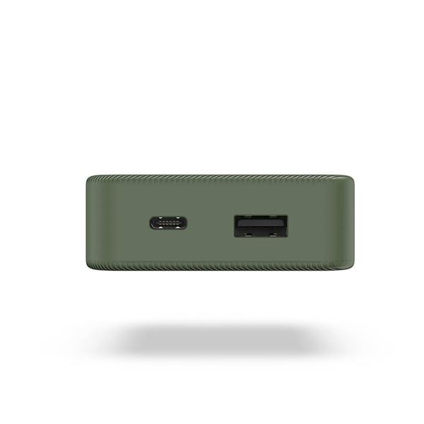 Powerbank Colour 10 10000mAh USB-C+USB-A Grønn