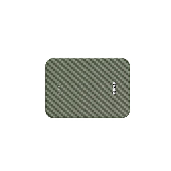 Powerbank Colour 10 10000mAh USB-C+USB-A Grønn