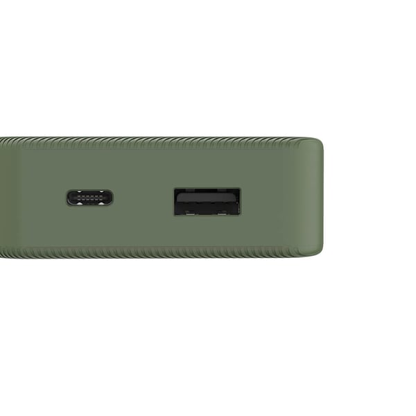 Powerbank Colour 10 10000mAh USB-C+USB-A Grønn