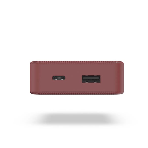 Powerbank Colour 10 10000mAh USB-C+USB-A Rød