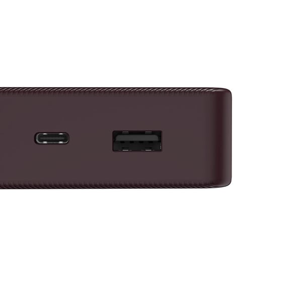 Powerbank Colour 20 20000mAh USB-C+USB-A Plomme