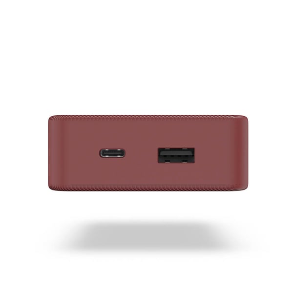 Powerbank Colour 20 20000mAh USB-C+USB-A Rød