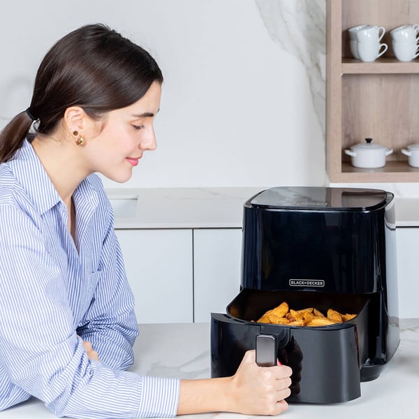 Air Fryer Sort 5L 1450W