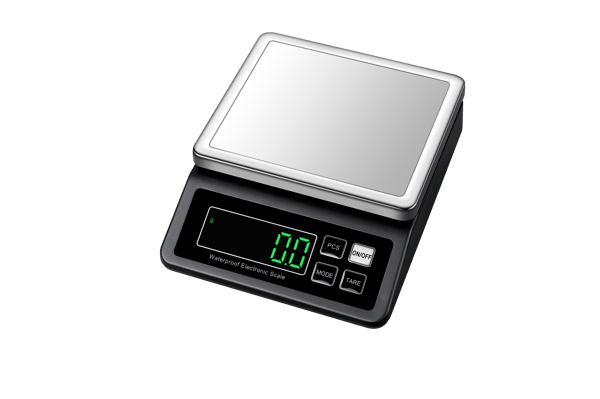 Digital vekt med høy presisjon Black 10kg/0.1g